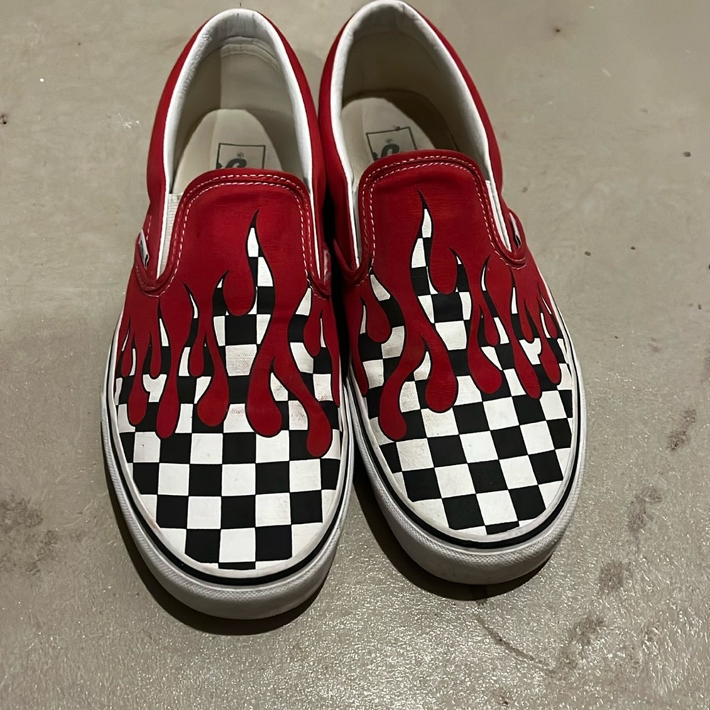 Men’s Flame Slip On Vans